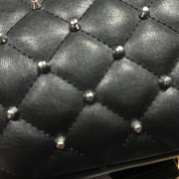 NWT Rebecca Minkoff Black stud top zip crossbody. - Picture 14 of 15